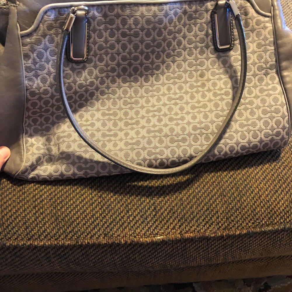 Authentic Coach gray purse
